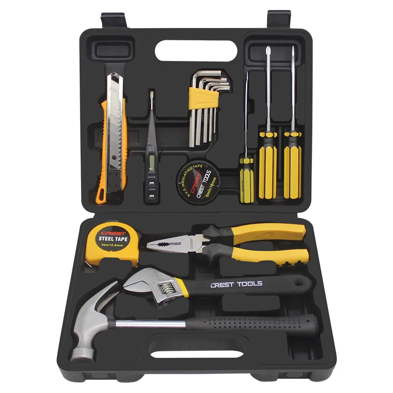 Hardware Toolbox Gift Set Home Maintenance Kit Household 16 pcs Tool Set Repair tool set