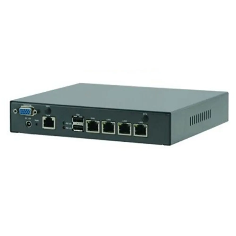 
F1 Mini PC J1900 Quad Core Intel Atom D525 Network Security Control Desktop Firewall Router Mini Computer 4 LAN 