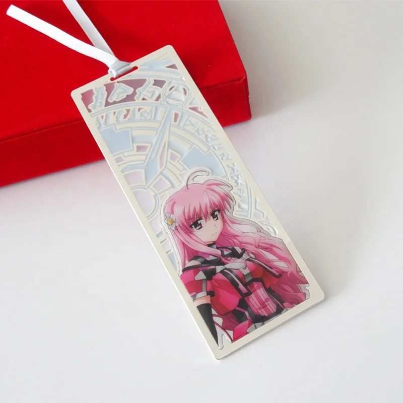 Custom anime Cardcaptor Sakura bookmark color printed metal lenticular bookmarks