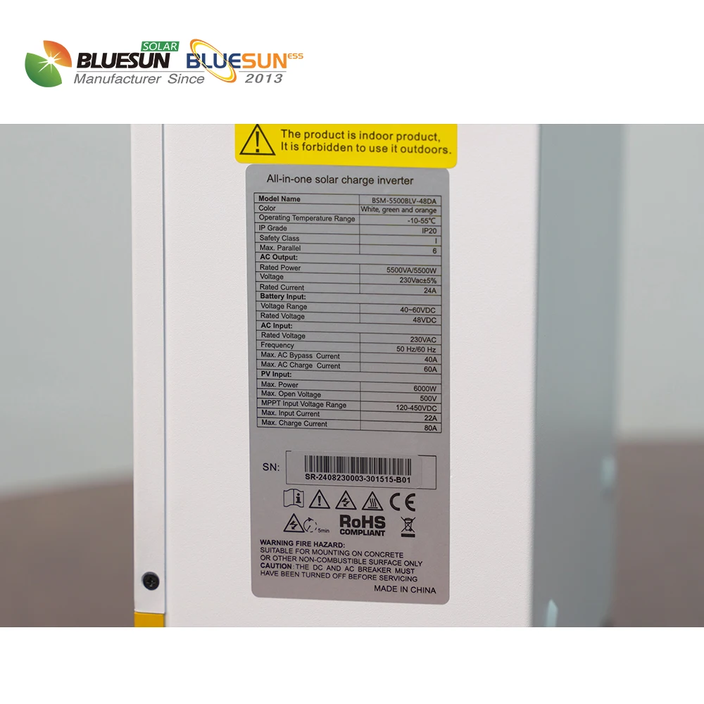 Bluesun 5kw solar inverter off grid solar power inverter all in one solar inverter