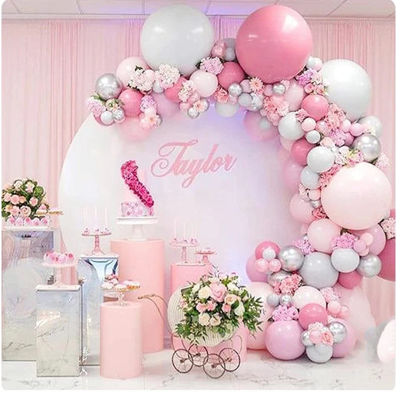 visa polyester Round Circle Backdrop Cover Wedding Baby Shower Birthday Party Decor Custom Photo Background