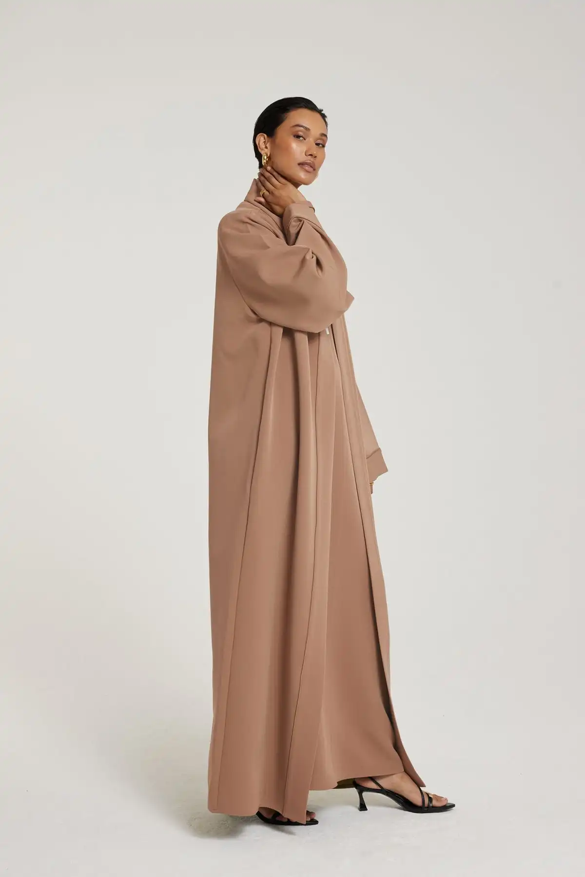 Kimono OEM мягкая толстая ткань эластичная мусульманская женская одежда модная Дизайнерская верхняя 2024