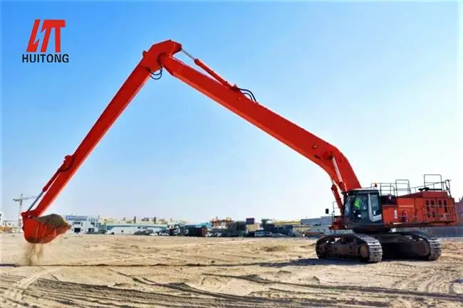 Three Section 40 ton Excavators Rock Boom 24 meters Long Reach Demolition Booms for sale