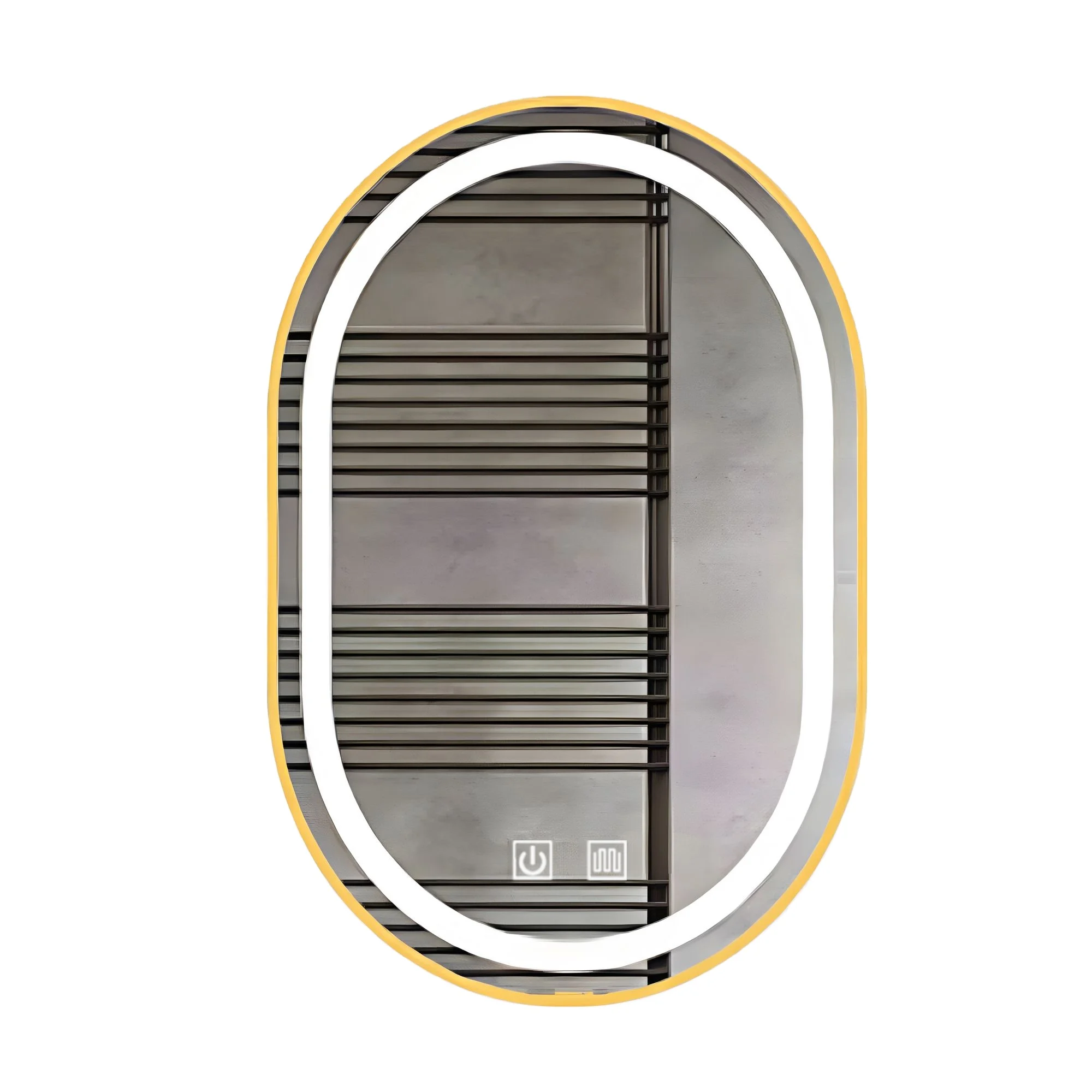 CLASIKAL Hot Selling Bathroom Mirror LED Lighting Oval LED Anti Fog Lighting Mirror Aluminum Modern 3 Years Illuminated Equipped