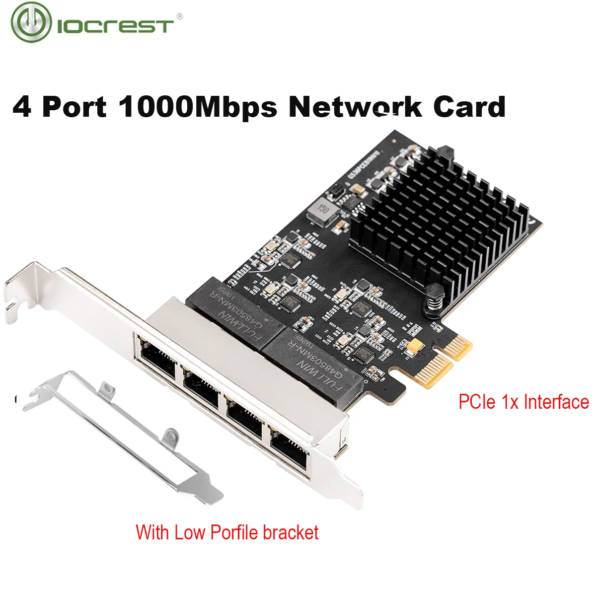 New Arrival Stock 4-port Rj45 Gigabit Ethernet Network Card Desktop 4 Port Pci Express Card