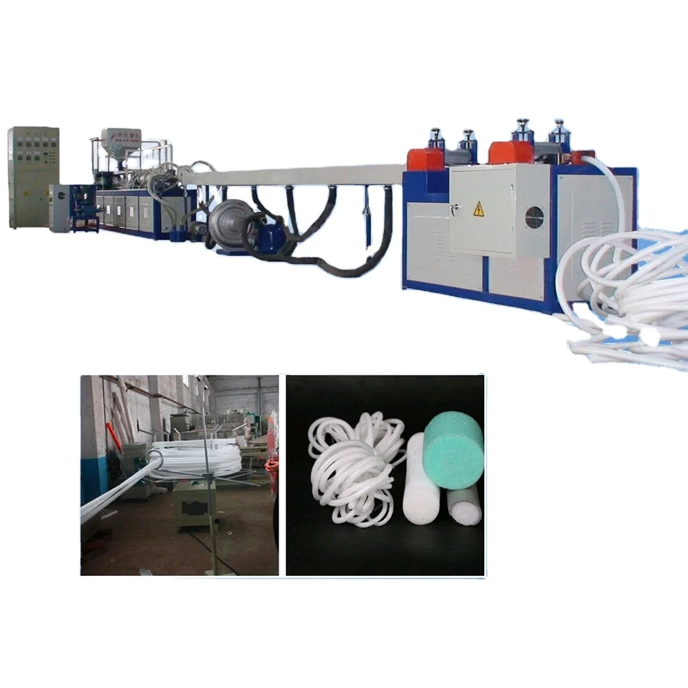 Polyethylene foam stick/rod pipe production line