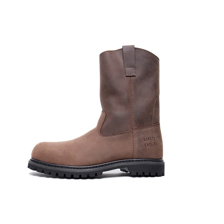 Heavy Duty Nubuck Leather Goodyear Safety Work Boots with Heat Resistant