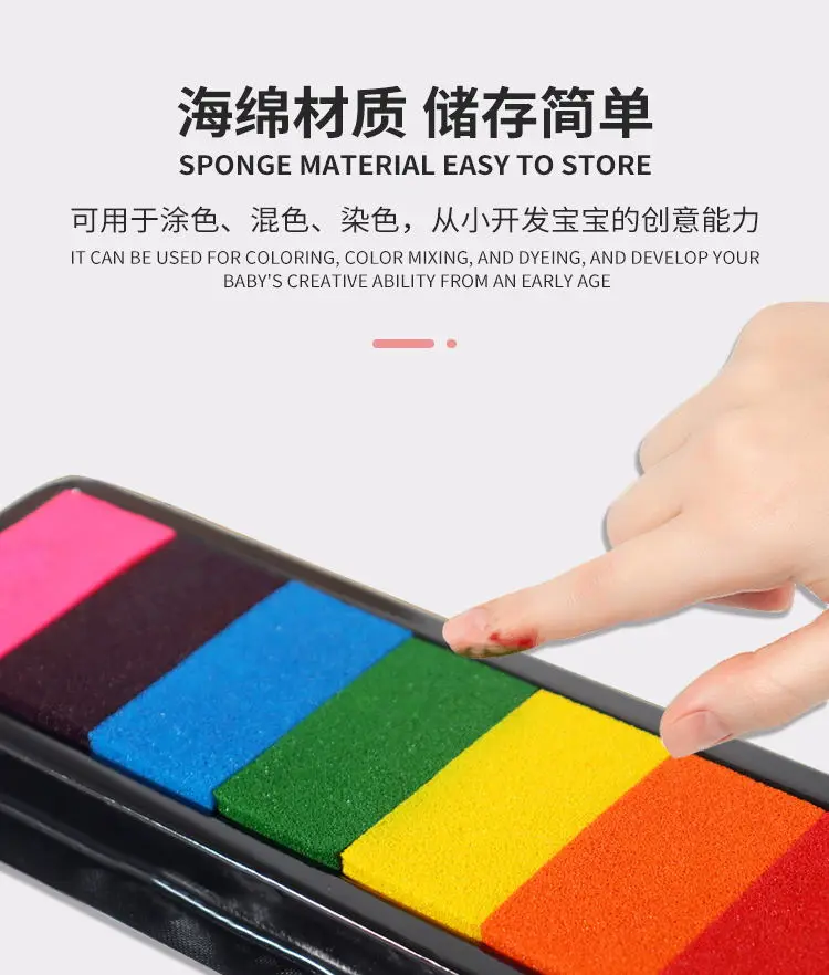 Custom children book finger print drawing coloring books for kids with palette water paint child book printing service