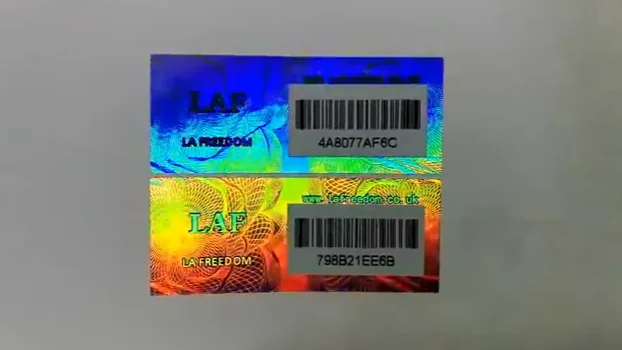Accept custom request hologram sticker maker factory