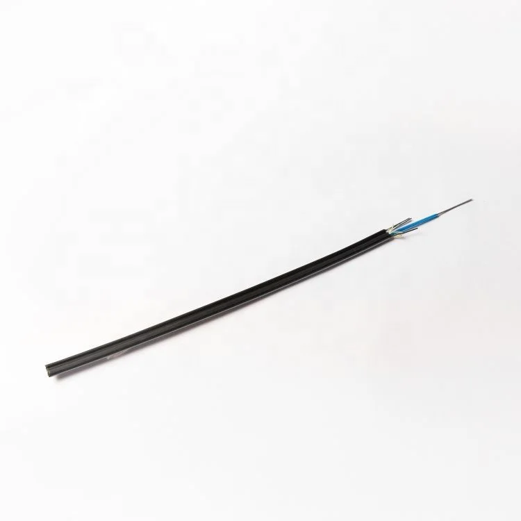 Optic Fig. 8 Cable  GYBXTC8Y LSZH Armoured Fiber 4 Core 12 Core Aramid Yarn Outdoor Flat Armored Optic Cable