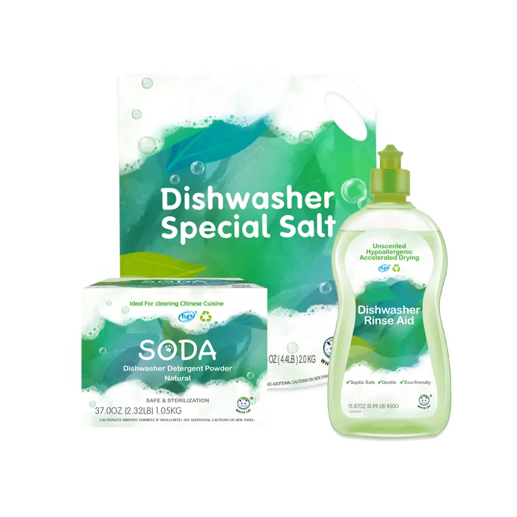 Whitecat Whosale Supplier Commercial Dishwasher Detergent and Rinse Aid Cleaning