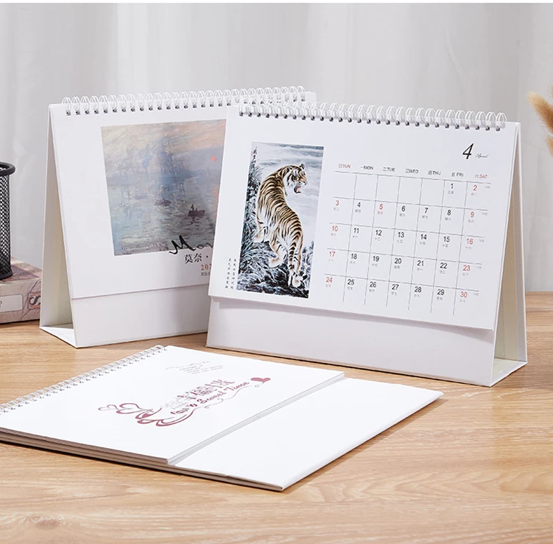 Top Inspirational Mini Pad Friendly Eco Printing Generic Custom Notepad Stand 2022 Table Desk Calendar With Sticky Notes