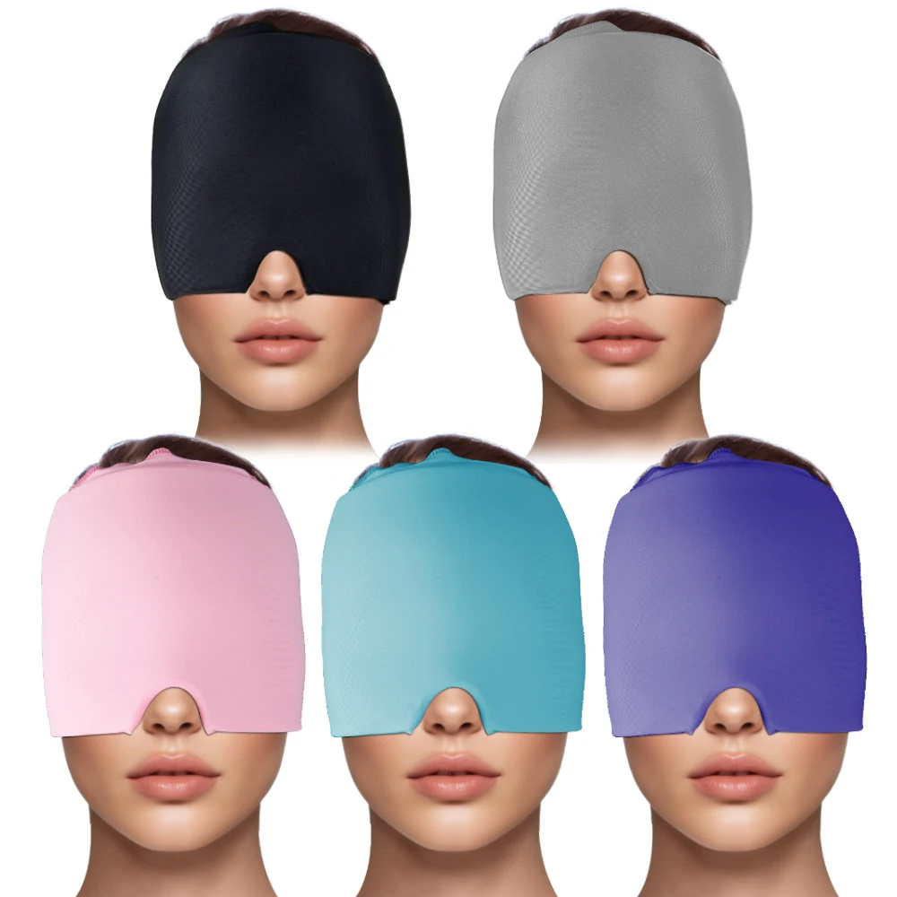 Hot Cold Therapy Migraine Headache Relief Cap Gel Ice Head Wrap