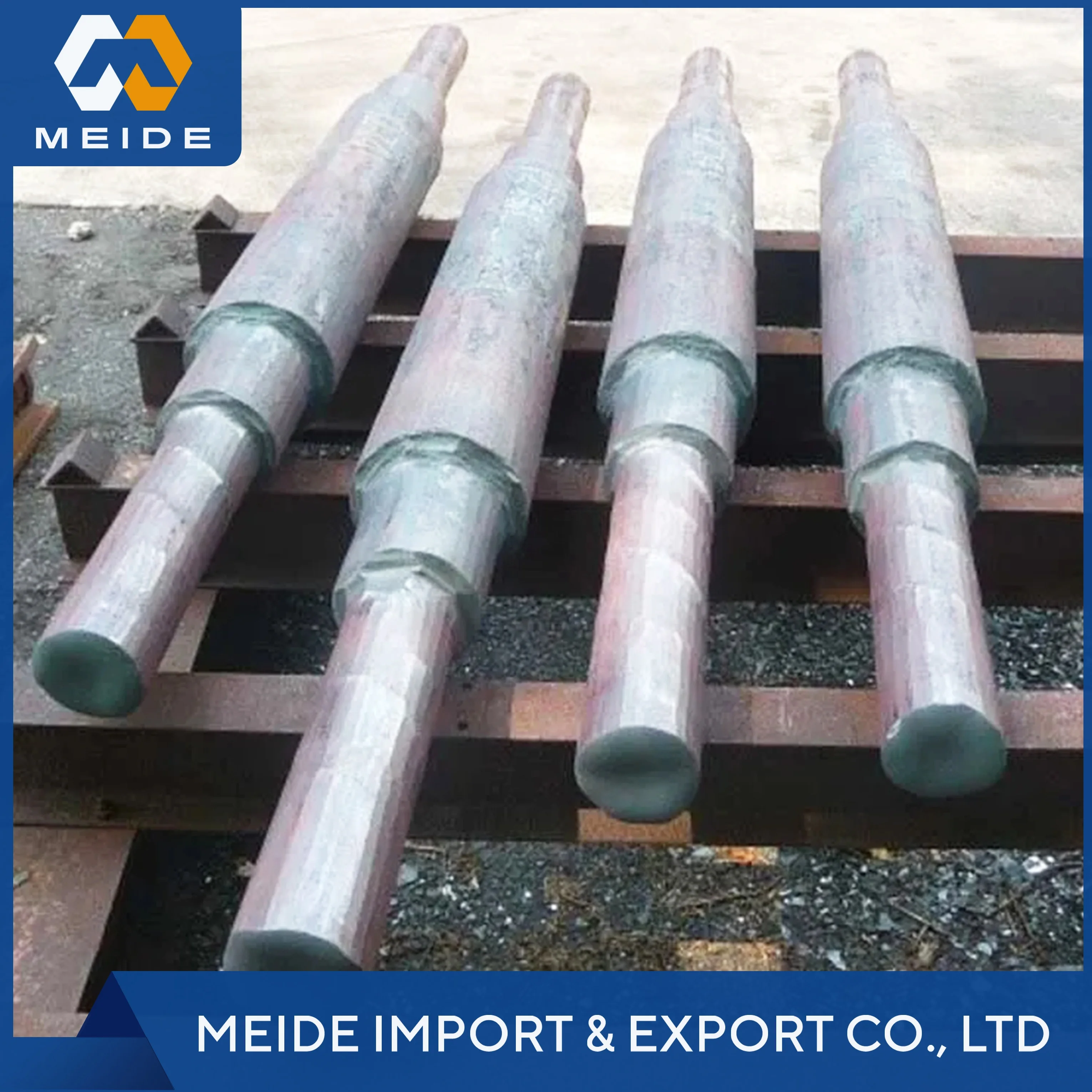 Custom alloy steel heavy duty working shaft Large forged shaft Marine processing propeller solid drive shaft