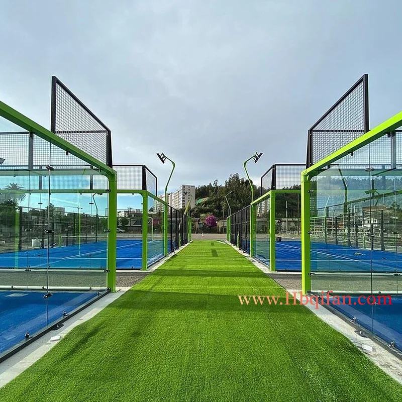 2023 Hot Selling Durable Outdoor Wind resistance Super Panoramic Padel Tennis Court Cover Roof