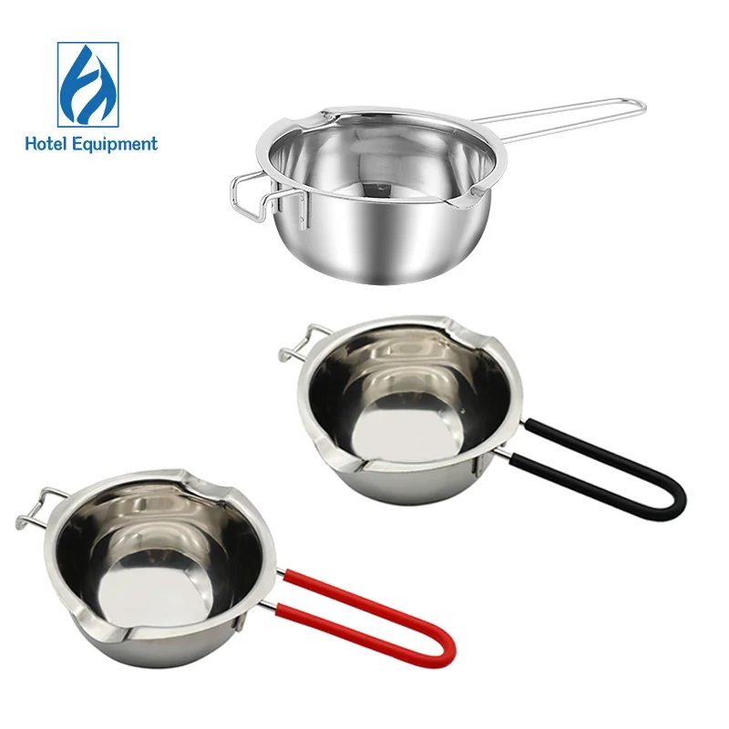 Stainless Steel Kitchen Metal Melting Pot Bowl for Chocolate Wax and Dough