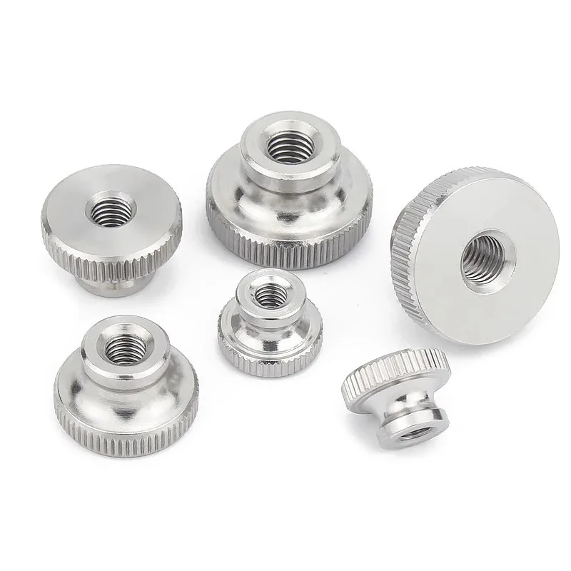 M3 M4 M5 M6 M8 M10 Silver Black GB806 Double Step Adjust Knurl Thumb Nut Hand Tighten Thumbnut 3D Printer Curtain Wall nut