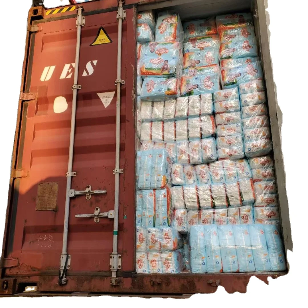 High Absorbency Muslim Bale Waist Big Toddler Super Absorbent Quality Baby Nappy Manufacture Plant Grade B Wholesale Diaper