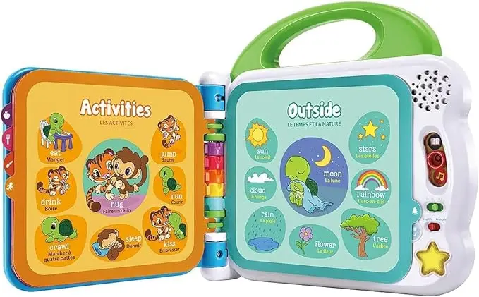 Pre School Children Learning 100 Words Bilingual Language Development Toys