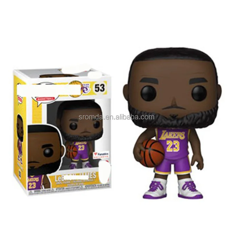 Hot Mini PVC Action Figure Toys Lebron James Harden Westbrook Lonzo Ball POP Carton Figure 3D Animation NBA star Figures