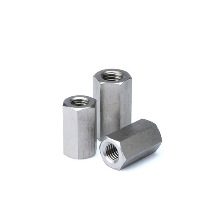 
DIN6334 stainless steel hexagon long nut Hexagon coupling nuts 