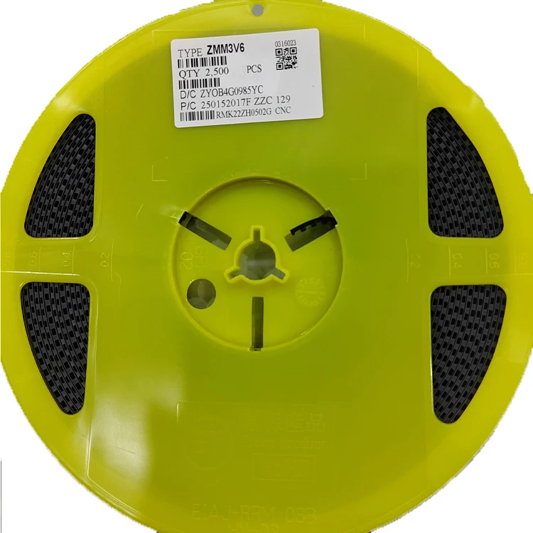 ZMM3V6 ZMM3V9 ZMM4V3 ZMM4V7 ZMM5V1 ZMM5V6 ZMM8V2 SMD Zener  Diodes White Black Tape Glass Case  2500pcs LL34  SMD Zener Diode