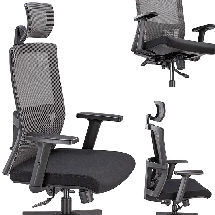 Best Ergonomic Back Height Adjustable Office Chair Executive Computer Swivel Chair High Back Mesh Chair