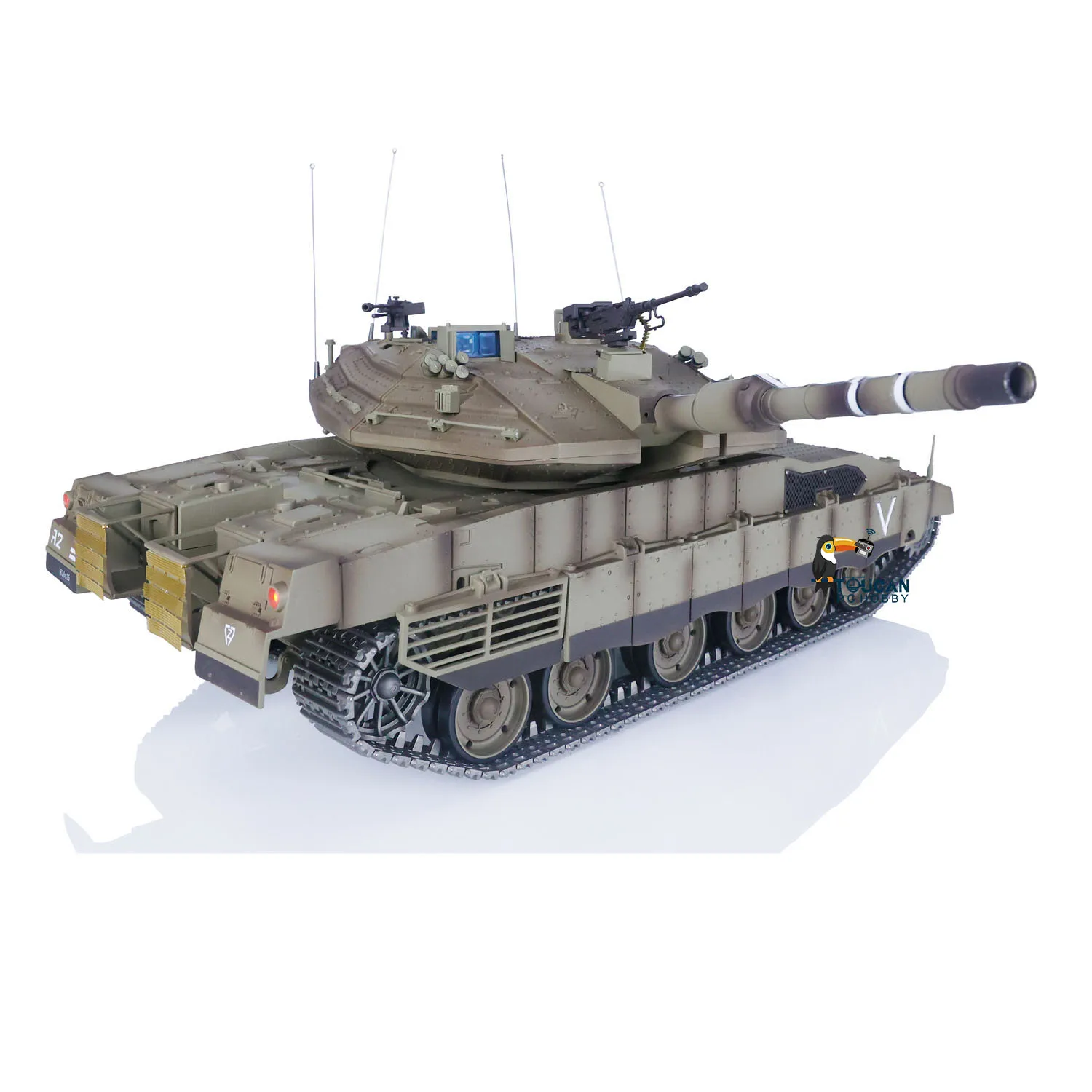US Warehouse 1:16 RC Military Battle Tanks Heng Long IDF Merkava MK IV 3958 Upgraded Edition