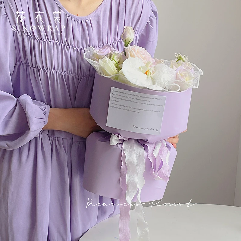 SINOWRAP Classical  Matt Film Fast Delivery  In Stock Wrapping Paper For Flower Bouquet