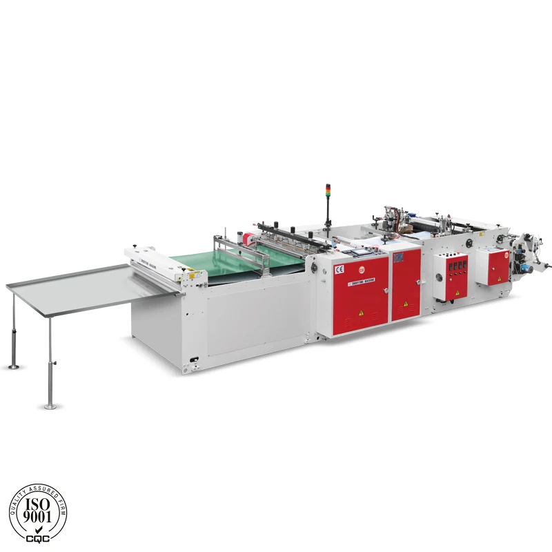 CHOVYTING Fully Automatic High Quality Thick Poly Bag Making Machine with 45 Degree Seal (free tension design)