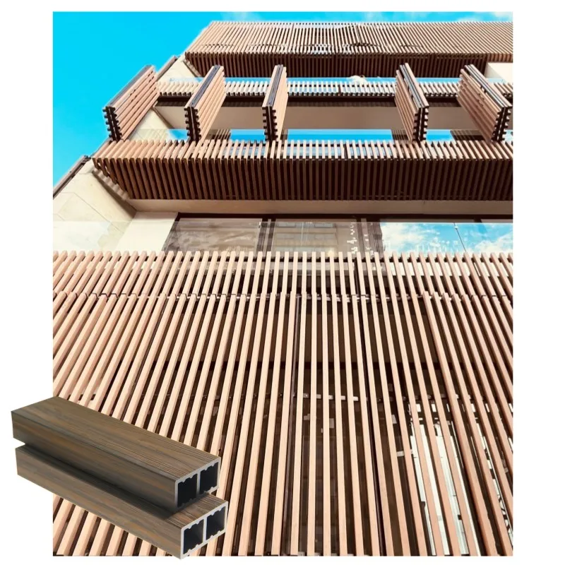Tube panels  WPC Timber Wood Plastic Composite Tube tube For outdoor ceiling
