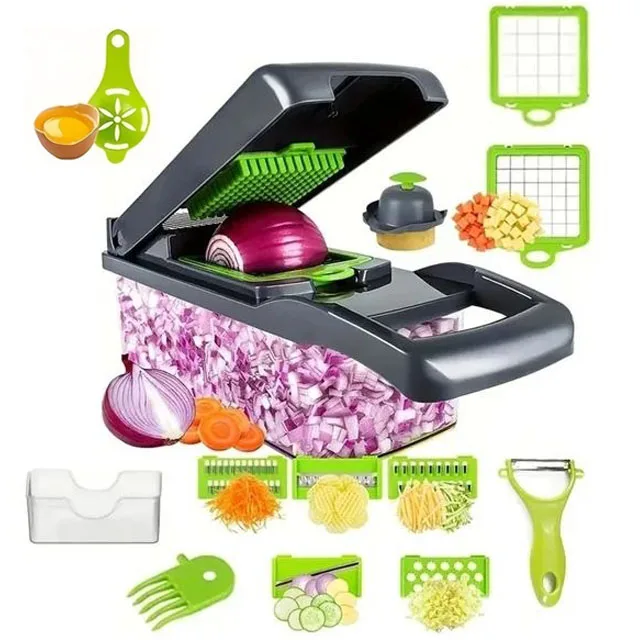 16 In 1 Multifunctional Vegetable Chopper Food Onion Carrot Vegetable Fruit Cutter Dicer Vegetable Cutter