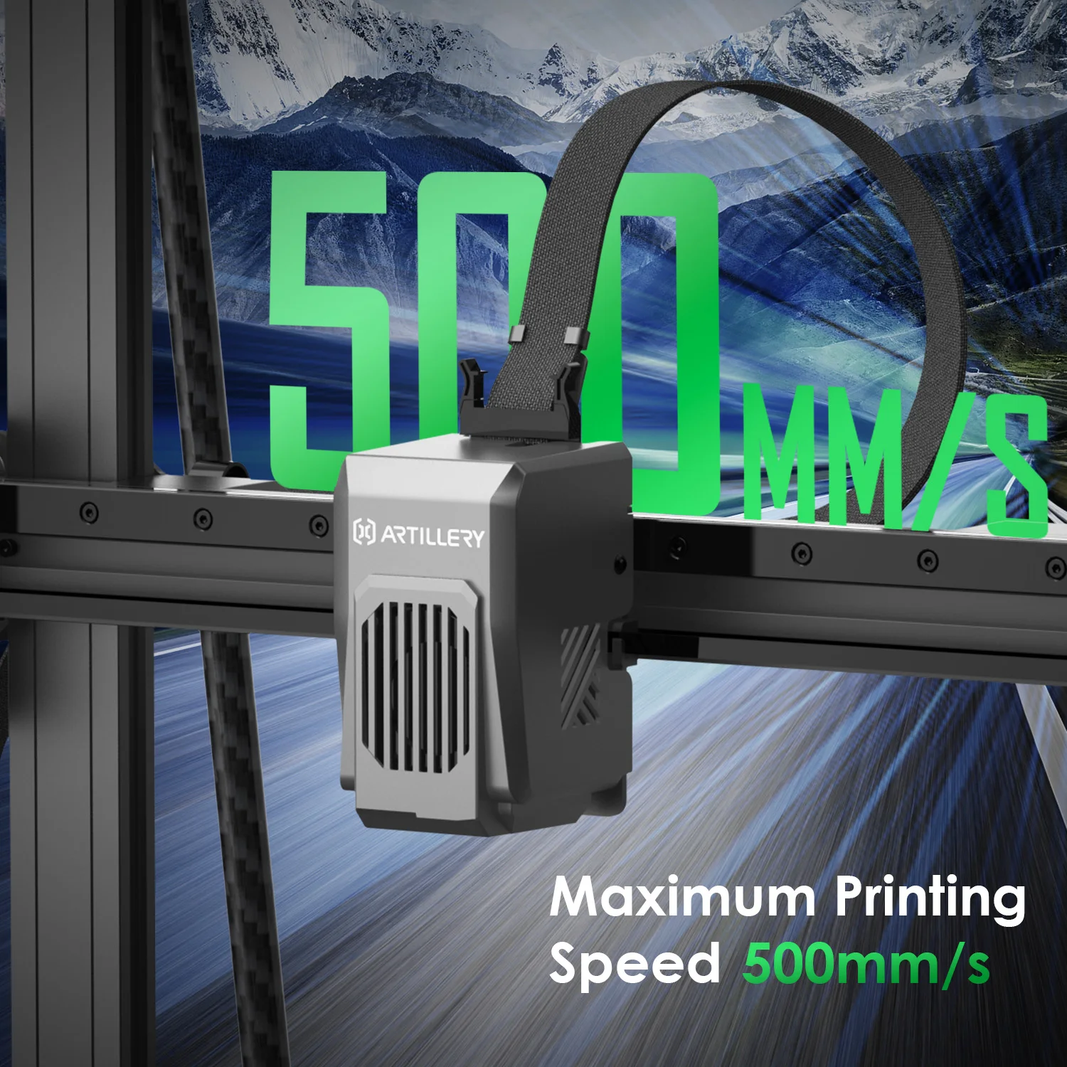 Artillery Sidewinder X4 Plus 3D Printer 500 mm/s High Speed Printing FDM 3D Printer with 300*300*400mm for 1.75mm Filament