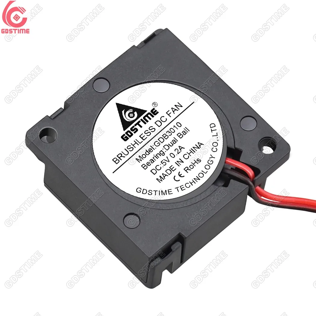 Gdstime GDB3010 DC 5V Ball Bearing 30x30x10mm 3cm 30mm Cooling brushless Blower Fan