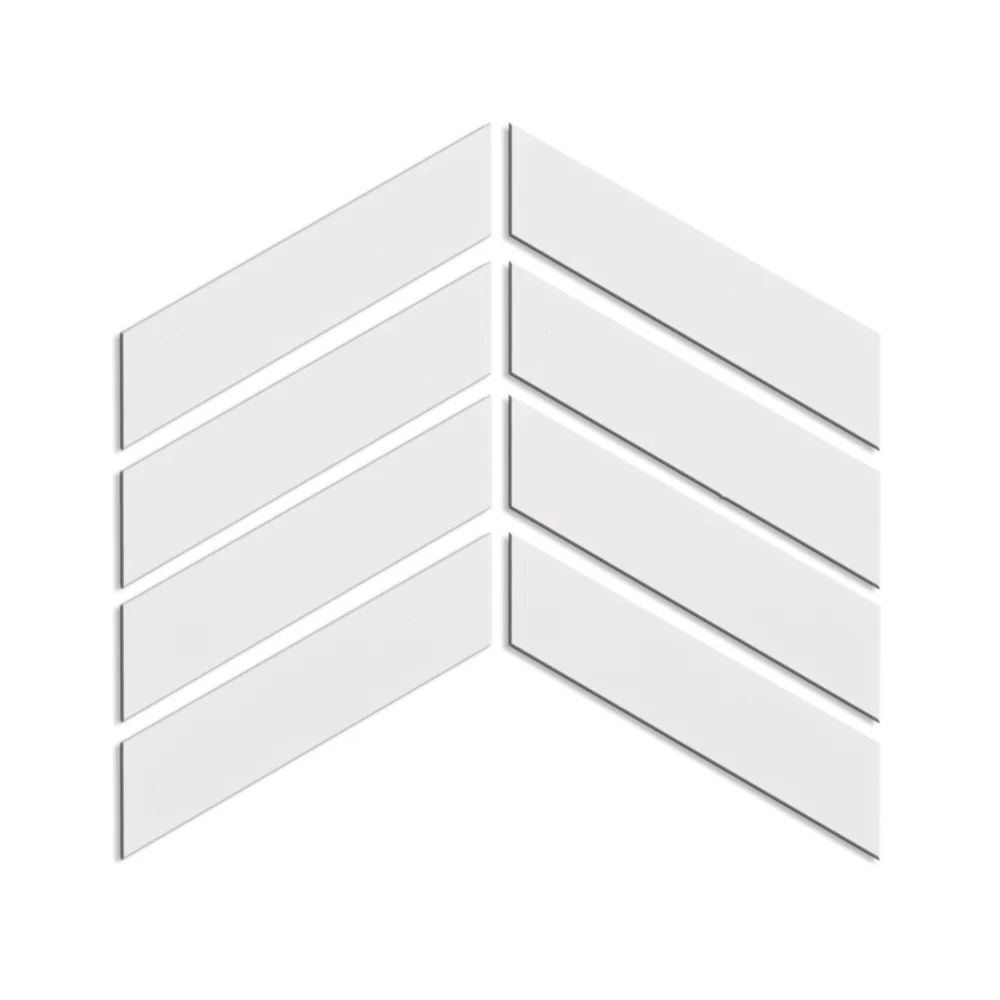 Modern Design Hot sale Glazed Ceramic  Finger Kit Kat Mosaic Tiles for Ice Crack coffee shop bathroom Strip Mosaic