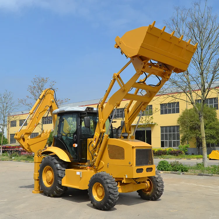  4 Wheel Drive New Backhoe and Loader Small Retroexcavadora for