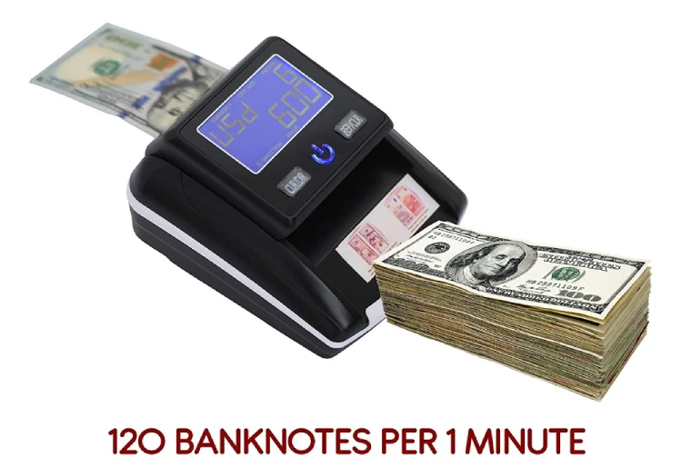 100% fake bill Detection Automatic Counterfeits Bill Detector for USD EUR Money in 4-Way Money Counters Machine