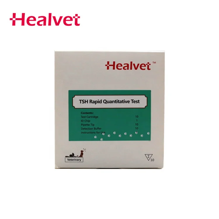 Healvet POCT pet diagnostic canine feline Vet test immunoassay fluorescence analyzer veterinary TSH test kit