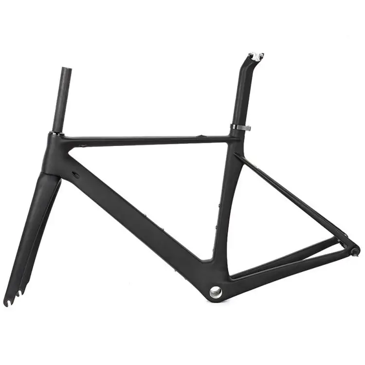 Carbon fiber 700C disc brake road bicycle frame carbon fiber frame T800 front fork tube
