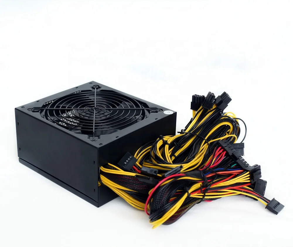 Блок питания ATX 110-240 в 1800 Вт поддержка графической карты 6 8 GPU