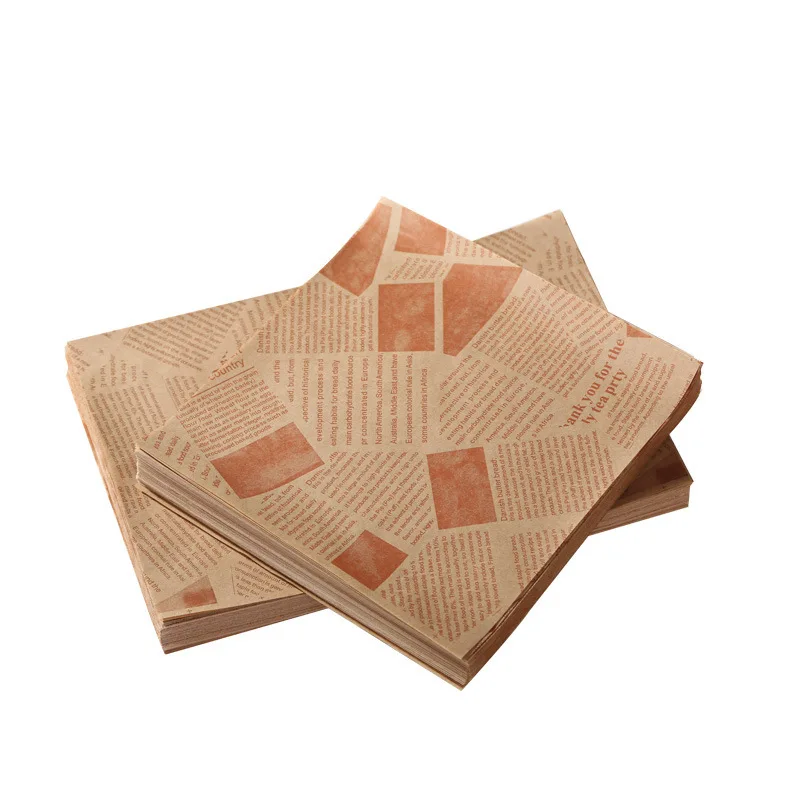 Greaseproof Hamburger Sandwich Packaging Tray Supply Golden Supplier Air Fryer Baking Tray Oil Paper Sheet