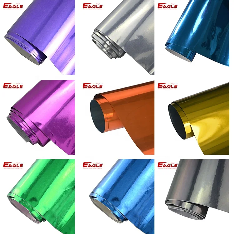 Cheap Rainbow Iridescent Pink Grey Red Foil Satin Gloss Black Matte Chrome Auto Vinyl Pellicola Carwrap Car Wrap Material Roll
