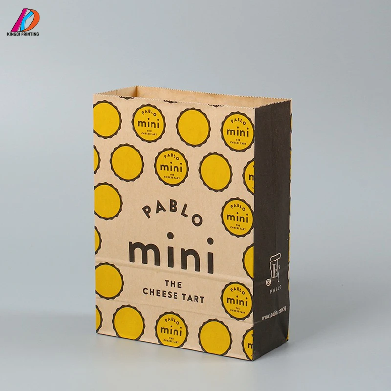 Factory Directly Color Printing Take Away Food Paper Bag With Lower Price