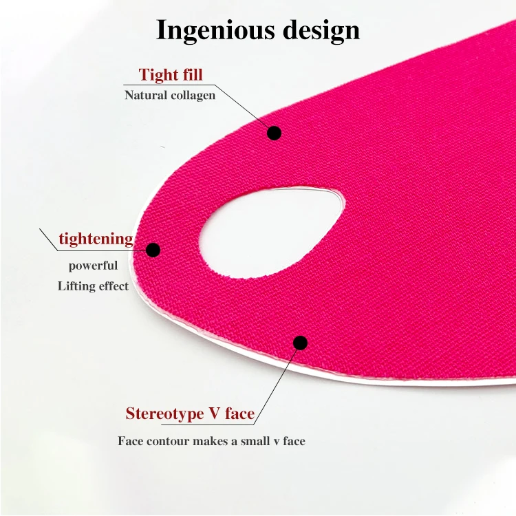 V Shape Mask Hyaluronic Acid Facial Mask Sheet V Line Face Lifting Slimming Mask