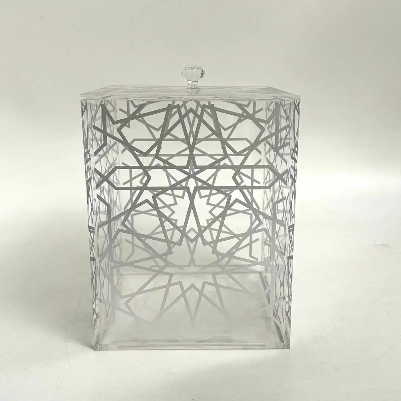 Wholesale Clear Acrylic Display Storage Organizer Box With Lid For Household Use