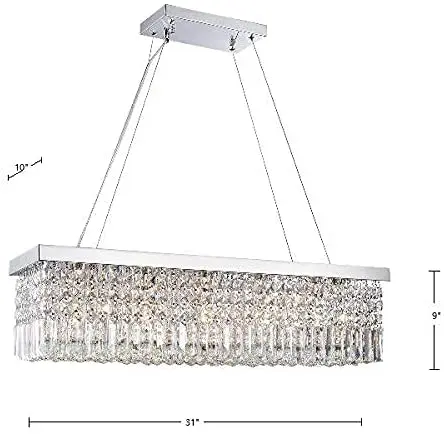 Modern Chandelier Design Recessed Ceiling Fixtures, K9 Crystal Chandelier Chain Adjustable