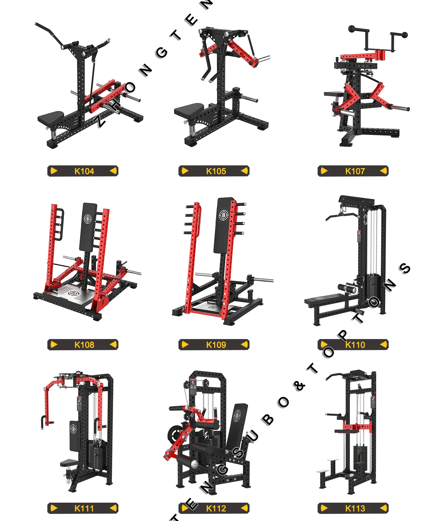 TOPTONS K167 Multi functional trainer hip bridge plate loaded strength training gym fitness equipment