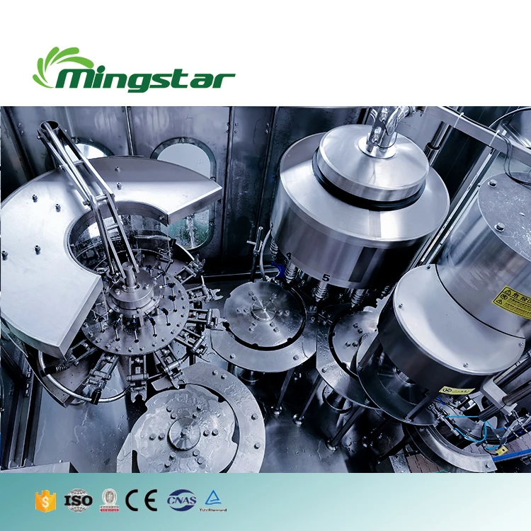 Monoblock  CGF 16-16-6 8000 bph bottled water rinsing filling and capping machine drinking water plant cost