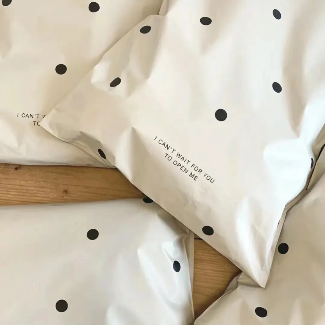 Recycling High Quality Eco Friendly Custom eco friendly double tape poly black mail envelope courier package bag