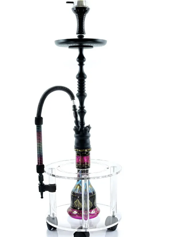 Protecting tobacco from falling, removing acrylic tables with wheels and brakes, water cigarettes (standards) hooka stand
